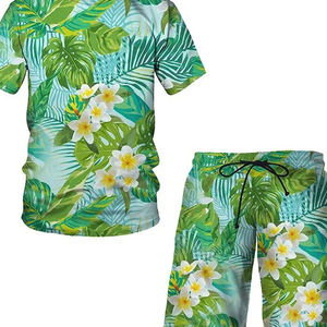 กางเกงขาสั้นกีฬาเอวยางยืดสำหรับผู้ชายกางเกงขาสั้นผ้าฝ้ายสีพื้นระบายอากาศสำหรับวิ่งสำหรับฤดูร้อน - Product Image 4