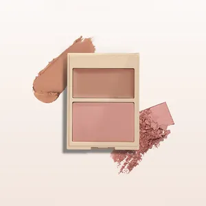 Private Label Vegan Maquiagem Logotipo Impresso De Longa Duração Bochechas Vermelhas Destaque Do Blush Pressionado Em Pó