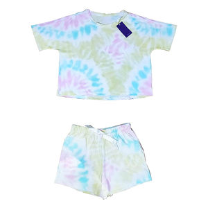 OEM Services Top Seller <b>Women</b> Twin Sets for Summer Wear 100% Cotton Made <b>Women</b> T-Shirt and <b>Shorts</b> Set with custom size - Product Image 6