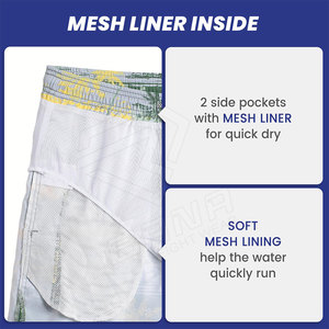 Factory Direct Custom Logo Printed and Embroidery Board Shorts Swim <b>Trunks</b> Swimwear for <b>Men</b> - Product Image 3