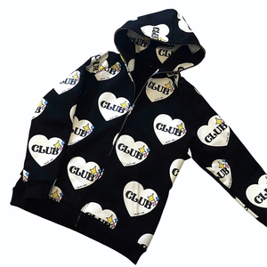 Custom Wholesale 100% Cotton Premium 3D Full Zip Up <b>Puff</b> Print Hoodie - Product Image 4