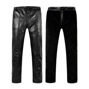 2025 Joggers pantalón para adultos pantalones de cuero suave de alta calidad transpirable mejor venta precio bajo para hombres pantalones de cuero servicio OEM - Product Image 2