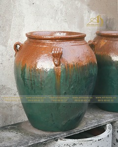 GL039H50YGO Pot en céramique émaillée jaune vert ombré pour la plantation à la maison et la décoration de jardin ajoute une touche vibrante aux mini paysages - Product Image 3