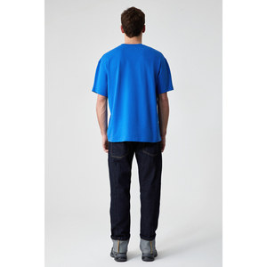 เสื้อยืดคอกลมโอเวอร์ไซส์ผ้าฝ้ายออร์แกนิก 100% ลายปักสำหรับผู้ชาย GRIMELANGE KHARY - Product Image 5