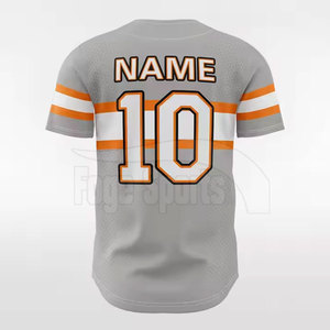 Directo de fábrica nuevo estilo hombres manga corta béisbol Jersey transpirable deporte desgaste impreso hecho Jersey - Product Image 2