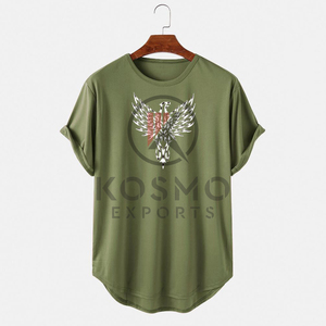 เสื้อยืดผ้าฝ้าย100% ผู้ชายสีสะท้อนแสงดีไซน์ใหม่สั่งแบบเรียบ - Product Image 1
