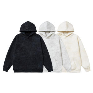 Sudadera con Capucha de Invierno para Hombre, de Algodón 100%, Gruesa, Extra Grande, con Pedrería, Bordada, de Alta Calidad, Venta al Por Mayor de Fábrica - Product Image 4