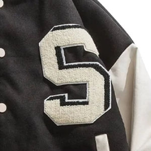 Chaqueta Universitaria de Alta Calidad Estilo Urbano para Hombre, Chaqueta de Invierno Lisa Teñida, Chaqueta Acolchada Personalizada con Estampado, Chaqueta de Invierno - Product Image 4