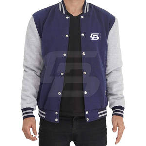 เสื้อแจ็กเก็ตผ้าโพลีเอสเตอร์ให้ความอบอุ่นสำหรับผู้ชายมีซิปปกตั้งออนไลน์ - Product Image 1