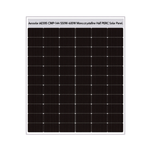 Panel Solar Monocristalino de Media Celda PERC Aesolar AE595 CMD-144 550W-600W - Product Image 2