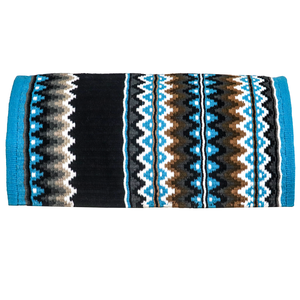 Couverture de selle occidentale en laine de qualité supérieure faite à la main Tapis d'équitation personnalisé Couverture équestre durable de vente chaude Inde - Product Image 1