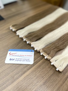 Extensiones de Cabello Adhesivas Invisibles al por Mayor, 100% Cabello Humano Vietnamita Remy Virgen, Ondulado Profundo, Listo para Enviar - Product Image 2