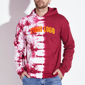 Sudadera Cómoda para Hombre con Capucha Ajustable, Diseño Único Personalizado de Dos Tonos con Tinte Anudado, Estilo Urbano - Product Image 5