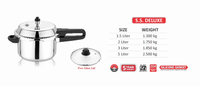Casserole électrique en acier inoxydable Elite Model 5L, revêtement antiadhésif brillant, base à induction, certifiée ISI, multi-usages