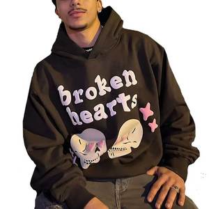 เสื้อฮู้ดผู้ชายแบบสวมหัวผ้าหนามีฮู้ดปักโลโก้ผ้ากำมะหยี่สำหรับใส่ได้ทั้งชายและหญิงดีไซน์แบบกำหนดเอง - Product Image 1