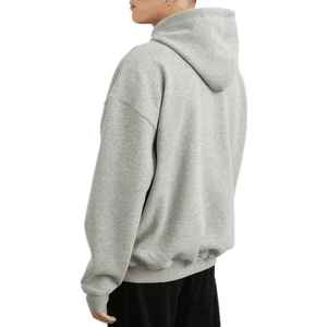 Personnalisé surdimensionné hommes 500 Gsm lourd français éponge pull à capuche brodé hiver polaire goutte épaule de haute qualité épais - Product Image 1