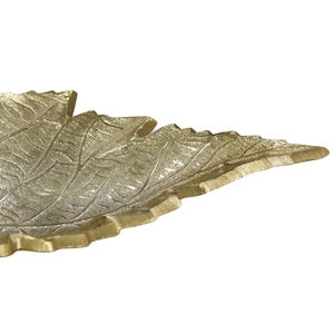 Plateau décoratif de luxe Plateau de service décoratif en métal pour mariage Plateau de service pour biscuits, collations, bonbons au caramel Plateau en aluminium doré - Product Image 4