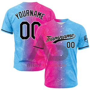 Maillot de baseball personnalisé de haute qualité à séchage rapide avec impression par sublimation, respirant, antibactérien, unisexe, fabriqué au Pakistan, OEM personnalisé - Product Image 1