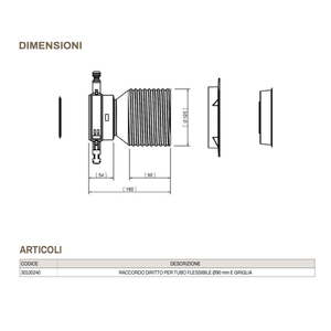 Conexión Recta Tecnosystemi para Manguera Flexible de 90° Modelo 30100240 para Sistemas HVAC - Product Image 3