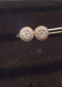 Luxury Moissanite Diamond Stud <b>Earrings</b> with Hypoallergenic Setting and <b>Long</b>-Lasting Shine for Daily Wear and Special Occasions - Product Image 4