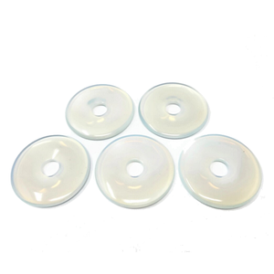 Donuts de piedras preciosas de alta calidad Opalite Stone Donut Piedra natural Cristal Reiki Piedras preciosas Healing Donuts Ágata Mayorista - Product Image 1