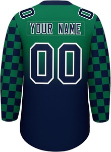 เสื้อเจอร์ซีย์สำหรับผู้ชายเสื้อฮ็อกกี้น้ำแข็งผ้าโพลีเอสเตอร์ระบายอากาศได้ดีทนทานมี100% ออกแบบได้ตามต้องการ - Product Image 2