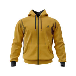 Sweat à capuche ample pour homme, en polyester/coton respirant anti-boulochage, avec fermeture éclair, surdimensionné, personnalisé pour 4 jeux, tricoté en hiver, 360g - Product Image 5