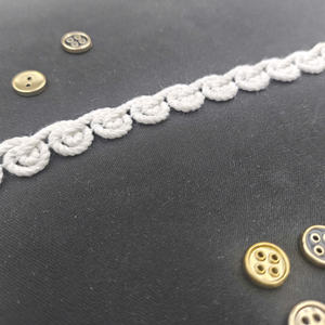 Dentelle spirale de luxe 100 % polyester blanc, écologique, largeur 1,1 cm, pour robes, cadeaux et décoration intérieure - Product Image 3