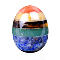 Agate Pierre Naturelle Vente en Gros Sept Chakras Guérison Oeuf Collé Cristal Chakra Énergie Femmes Oeufs Yoni
