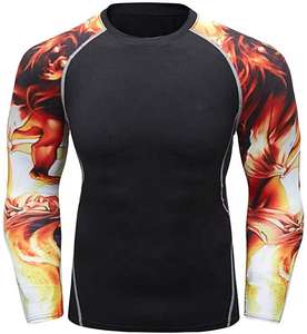 Rash Guards de la mejor calidad para hombres Tamaño adulto Sublimaciones personalizadas Mangas Impreso Elegante Gym Wear Rash Guards a los mejores precios - Product Image 4