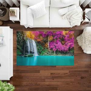 Tapis imprimé Nature View - Tapis mignons, motif vue sur le lac, pour chambre d'enfant, ferme, cuisine, tapis fin non tissé - Product Image 2