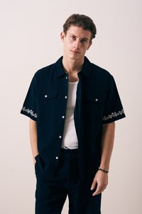 Men <b>Short</b> <b>Sleeve</b> Shirt – Casual & Summer <b>Button</b>-<b>Up</b> Shirt for Daily & Streetwear | Wholesale | Made in Turkey - Product Image 3