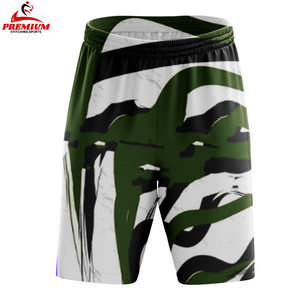 Shorts de sport pour hommes, logo personnalisé brodé, nouveau style, tissu polyester, maille, shorts de course cargo, motif sublimé - Product Image 6