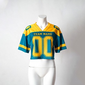 Camiseta Deportiva Personalizable de Fútbol Americano de Manga Corta con Malla Transpirable para Adultos - Camiseta de Práctica Deportiva Estilo Hip Hop - Product Image 1