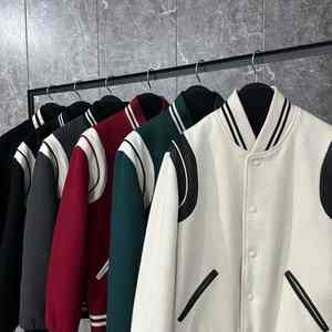 Uniforme de béisbol de cuero del mismo estilo para hombres y mujeres, Chaqueta corta, ropa de pareja de moda, chaqueta de béisbol universitaria para hombres - Product Image 5