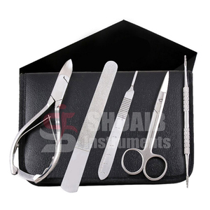 Juego de instrumentos de Podología de 4 piezas, cuidado médico de los pies, herramientas de tratamiento de uñas de acero inoxidable, Kit de eliminación de uñas encarnadas - Product Image 2