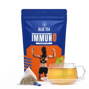 Immuno Herbal Tea-30 Pyramid Tea Bags Private Label Tisane Immunity Boost Herbal Blend Tea Metabolic Immune Reconstitution