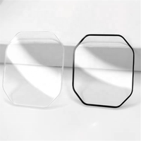 Verre de montre plat/plano en cristal minéral optique de haute précision personnalisable en usine, impression sérigraphique personnalisée, prix OEM pris en charge