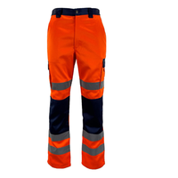 Yüksek görünürlük erkek iş pantolon su geçirmez yansıtıcı çok cep floresan güvenlik pantolon yüksek kaliteli spor eğlence