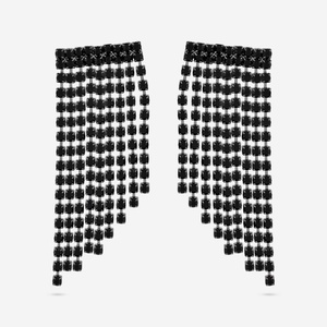 Boucles d'oreilles pendantes tendance style religieux 193082 en alliage de zinc à motifs géométriques avec perle pour les fêtes - Product Image 3