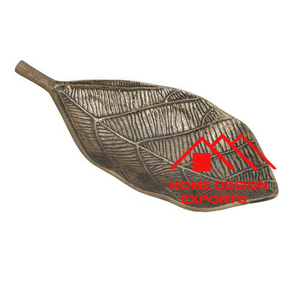Plato decorativo de hoja chapada en oro de gran venta, porciones de tendencia para boda y fiesta, pedido mínimo de 100 Uds. - Product Image 3
