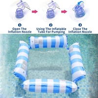 Flotteur de piscine gonflable à quatre tubes, confortable, portable, lit flottant pour l'eau, piscine, plage, multi-usages, aqua