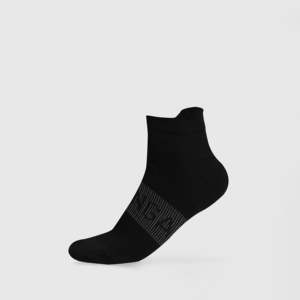 Chaussettes de sport personnalisables avec logo, broderie noire, jacquard, compression, anti-transpiration, respirantes, en fibre de bambou imprimée - Product Image 1