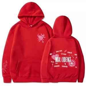 Sudadera con Capucha Oversize de Invierno Straykids Maxident Personalizada, Bordada, 100% Algodón, Transpirable, para Hombre y Mujer - Product Image 3