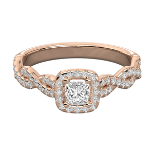 Bague solitaire en or 10 carats pour femmes, diamant cultivé en laboratoire - Product Image 6