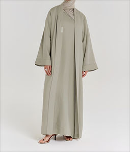 Femme Modest <b>Pleated</b> <b>Skirt</b> Islamic Clothing Abaya Dubai Women Dress Muslim Clothing Long Sleeve High Quality Fashionable Custom - Product Image 1