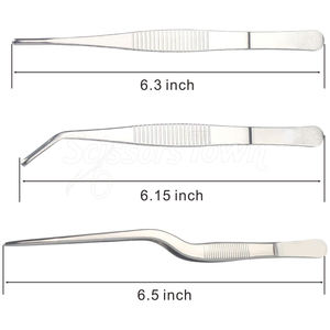 คีมคีบอัญมณีสแตนเลสแบบใช้ซ้ำได้สำหรับคลินิกโรงพยาบาลและการผ่าตัดมืออาชีพ - Product Image 2