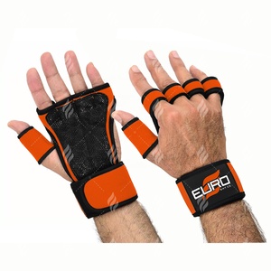 Gants de fitness en néoprène robustes et respirants à demi-doigts pour la musculation en salle de sport, avec support de poignet et grip rembourré - Product Image 1