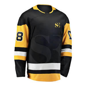 Vente en gros Personnalisé 100% Polyester Grande Taille Maillot de Hockey sur Glace Respirant avec Conceptions de Sublimation Caractéristiques Service OEM - Product Image 2