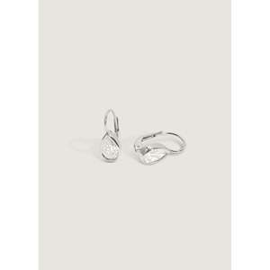Harper 2ctw Pear Drop <b>Earrings</b> in White Gold 18K and 14K for Wedding Party Geometric Tassel Pattern with Rose Gold Material" - Product Image 2